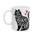 Cute Cat Lover's Ceramic Mug, Cat-Themed Gift for Pet Owners, Cozy Kitchen Decor, Funny Coffee Mug, Cat Mom Gift, Cat Lover Gift