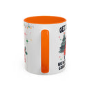 Christmas Accent Coffee Mug, Holiday Gift, Festive Mug, Merry Christmas Cup, Seasonal Beverage Tumbler, Cozy Winter Drinkware