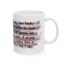 Proud Veteran  Honoring Every Step Ceramic Mug - 11oz , Great Gift for Veterans, Military Love, Army, Navy, Independence Day