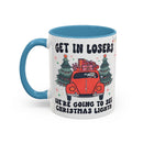 Christmas Accent Coffee Mug, Holiday Gift, Festive Mug, Merry Christmas Cup, Seasonal Beverage Tumbler, Cozy Winter Drinkware