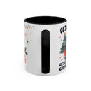 Christmas Accent Coffee Mug, Holiday Gift, Festive Mug, Merry Christmas Cup, Seasonal Beverage Tumbler, Cozy Winter Drinkware