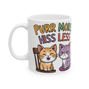 Funny Cat Ceramic Mug - Perfect Gift for Cat Lovers, Coffee, Tea, Pet Owners, Birthday Mug, Humor