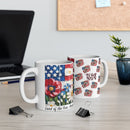 Patriotic Floral Coffee Mug – Veteran Gift for Memorial & Independence Day | American Pride Mug – Red, White & Blue Floral Design – 11oz Ceramic Cup | Floral USA Mug – Perfect Gift for Veterans and Patriotic Holidays |  Honoring Heroes Mug – Patriotic Floral Coffee Cup for Military Families |  Veteran Appreciation Mug – 11oz Patriotic Ceramic Gift Idea | tars & Flowers Mug – Elegant Patriotic Gift for Coffee Lovers | Memorial Day Tribute Mug – Patriotic Floral Art for Veterans | Red White Blue Mug – Honor S
