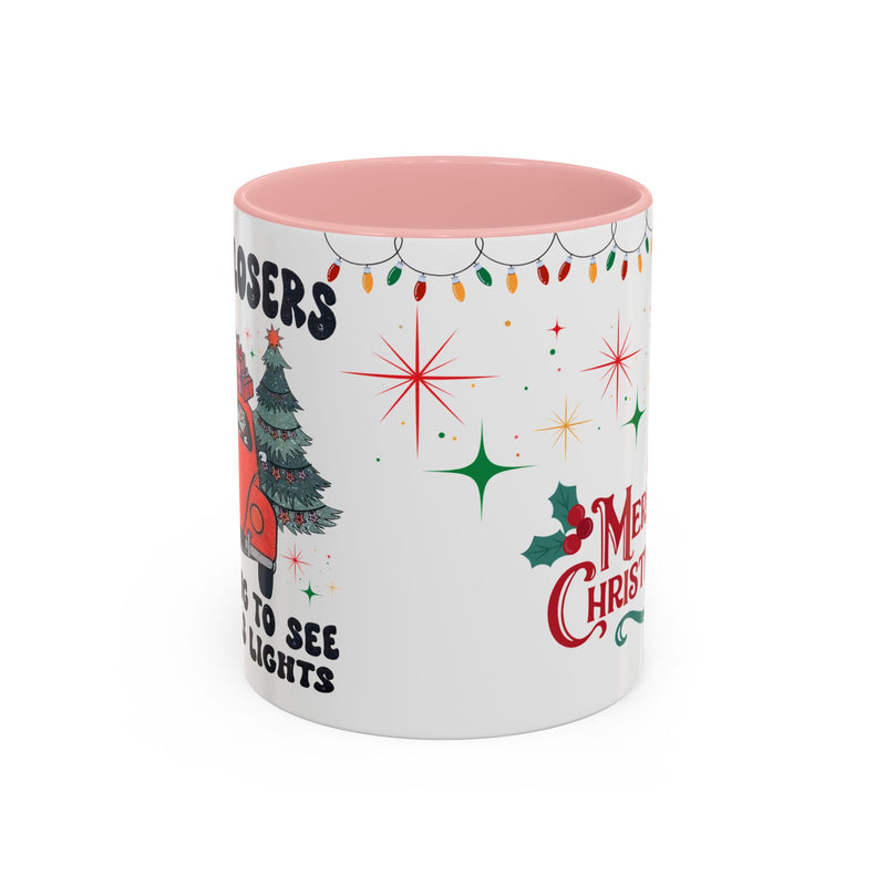 Christmas Accent Coffee Mug, Holiday Gift, Festive Mug, Merry Christmas Cup, Seasonal Beverage Tumbler, Cozy Winter Drinkware