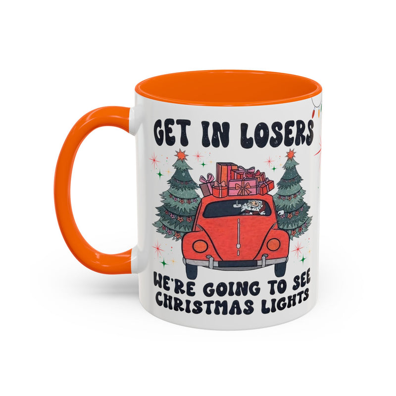 Christmas Accent Coffee Mug, Holiday Gift, Festive Mug, Merry Christmas Cup, Seasonal Beverage Tumbler, Cozy Winter Drinkware