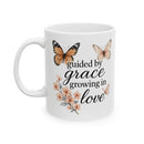 Guided by Grace Mug – Butterfly & Cherry Blossom Watercolor Desing