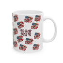 Patriotic Floral Coffee Mug – Veteran Gift for Memorial & Independence Day | American Pride Mug – Red, White & Blue Floral Design – 11oz Ceramic Cup | Floral USA Mug – Perfect Gift for Veterans and Patriotic Holidays |  Honoring Heroes Mug – Patriotic Floral Coffee Cup for Military Families |  Veteran Appreciation Mug – 11oz Patriotic Ceramic Gift Idea | tars & Flowers Mug – Elegant Patriotic Gift for Coffee Lovers | Memorial Day Tribute Mug – Patriotic Floral Art for Veterans | Red White Blue Mug – Honor S