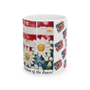 Patriotic Floral Coffee Mug – Veteran Gift for Memorial & Independence Day | American Pride Mug – Red, White & Blue Floral Design – 11oz Ceramic Cup | Floral USA Mug – Perfect Gift for Veterans and Patriotic Holidays |  Honoring Heroes Mug – Patriotic Floral Coffee Cup for Military Families |  Veteran Appreciation Mug – 11oz Patriotic Ceramic Gift Idea | tars & Flowers Mug – Elegant Patriotic Gift for Coffee Lovers | Memorial Day Tribute Mug – Patriotic Floral Art for Veterans | Red White Blue Mug – Honor S