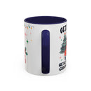 Christmas Accent Coffee Mug, Holiday Gift, Festive Mug, Merry Christmas Cup, Seasonal Beverage Tumbler, Cozy Winter Drinkware