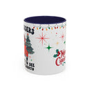 Christmas Accent Coffee Mug, Holiday Gift, Festive Mug, Merry Christmas Cup, Seasonal Beverage Tumbler, Cozy Winter Drinkware