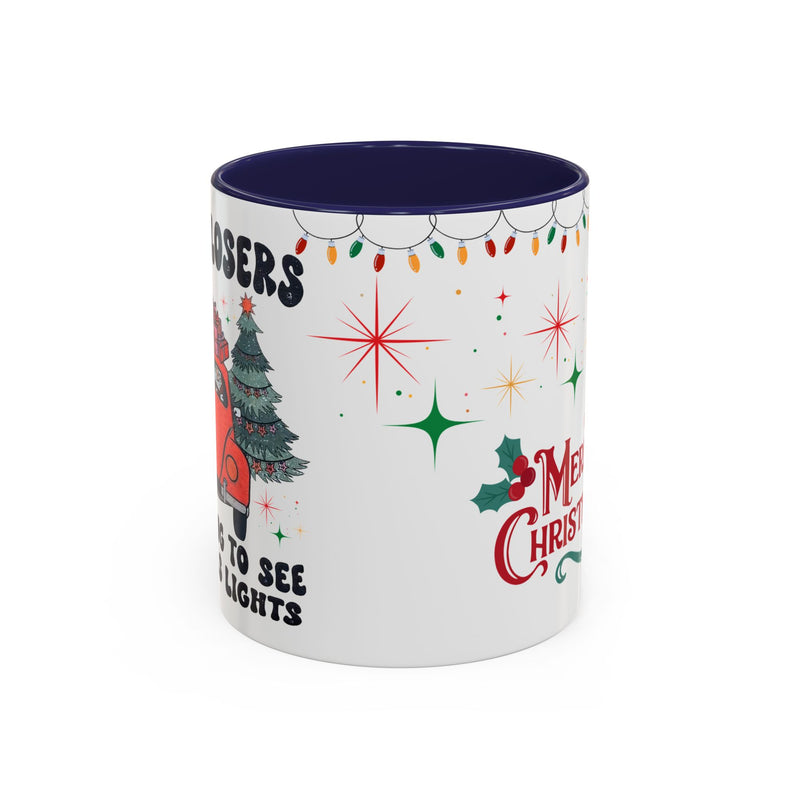 Christmas Accent Coffee Mug, Holiday Gift, Festive Mug, Merry Christmas Cup, Seasonal Beverage Tumbler, Cozy Winter Drinkware