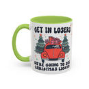 Christmas Accent Coffee Mug, Holiday Gift, Festive Mug, Merry Christmas Cup, Seasonal Beverage Tumbler, Cozy Winter Drinkware