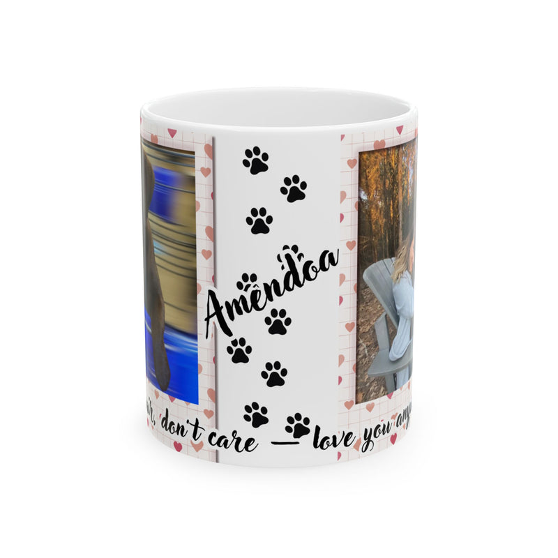 Personalized Pet Ceramic Mug - Custom Photo Coffee Cup, Dog Lover Gift, Cat Mom Mug, Unique Home Decor, Valentine's Day Present
