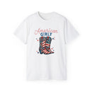 American Girly Cowboy Boot Tee – Cute Patriotic Country Shirt | Country Girl 4th of July Shirt – Cowboy Boot Graphic Tee | Patriotic Cowgirl T-Shirt – Red White & Boots | USA Cowgirl Shirt – Summer Country Festival Tee | Western Americana Tee – Cute Boots & Flag Design | Stars Stripes & Cowboy Boots Tee – Country Girl Style | Memorial Day Cowgirl Shirt – Fun & Festive Outfit | Southern Girl Patriotic Tee – American Boot Style | Cute Country Shirt for Women – Cowboy Boot Edition | Summer Rodeo Tee – Patrioti