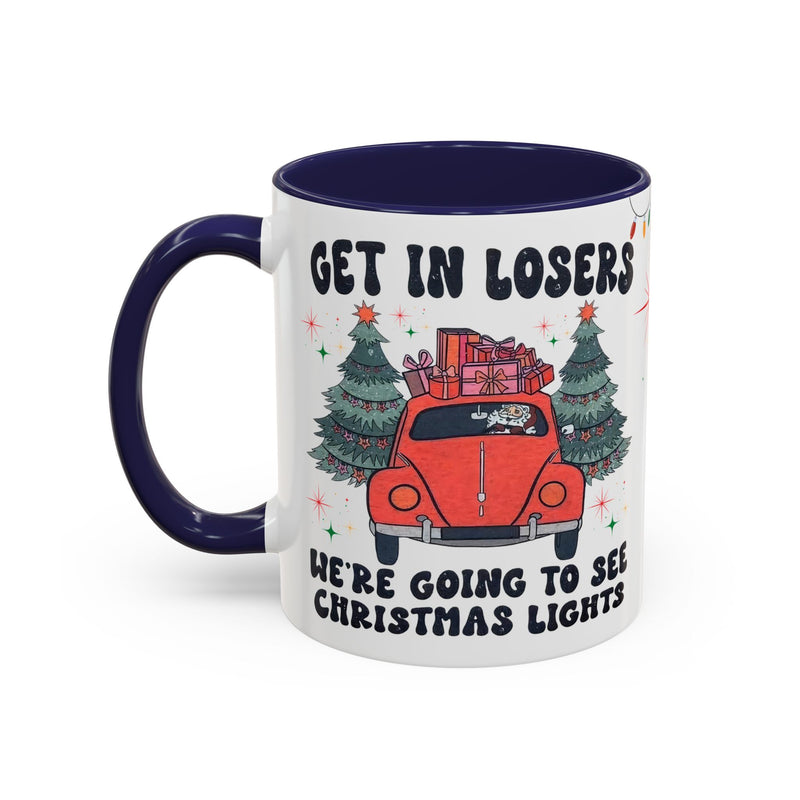 Christmas Accent Coffee Mug, Holiday Gift, Festive Mug, Merry Christmas Cup, Seasonal Beverage Tumbler, Cozy Winter Drinkware