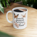 Guided by Grace Mug – Butterfly & Cherry Blossom Watercolor Desing