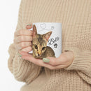 Personalized Cat Mug for Cat Lovers, Cute Pet Gift, Coffee Tea Ceramic Cup, Custom Name, Home Decor