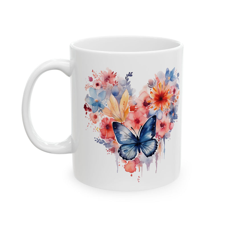 Floral Watercolor Ceramic Mug - 11oz & 15oz
