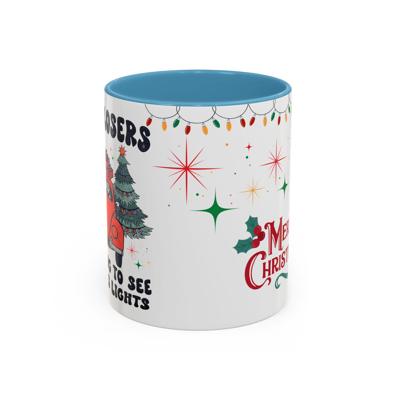 Christmas Accent Coffee Mug, Holiday Gift, Festive Mug, Merry Christmas Cup, Seasonal Beverage Tumbler, Cozy Winter Drinkware