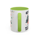 Christmas Accent Coffee Mug, Holiday Gift, Festive Mug, Merry Christmas Cup, Seasonal Beverage Tumbler, Cozy Winter Drinkware