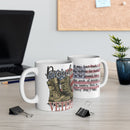 Proud Veteran  Honoring Every Step Ceramic Mug - 11oz , Great Gift for Veterans, Military Love, Army, Navy, Independence Day