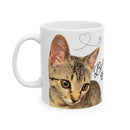 Personalized Cat Mug for Cat Lovers, Cute Pet Gift, Coffee Tea Ceramic Cup, Custom Name, Home Decor