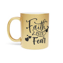 Faith Over Fear Mug – Christian Gift for Women | Inspirational Faith Mug – Metallic Coffee Cup Gift | Faith Over Fear Coffee Mug – Encouragement Gift Idea | Religious Mug with Quote – Faith Over Fear Drinkware | Motivational Coffee Cup – Faith Over Fear Design | Christian Metallic Mug – Uplifting Faith Gift | Faith Over Fear Ceramic Mug – Bible Verse Inspired Gift | Silver and Gold Faith Mug – Inspirational Drinkware | Faith Quote Mug – Gift for Spiritual Encouragement | Elegant Faith Mug – Positive Message