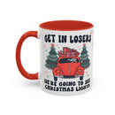 Christmas Accent Coffee Mug, Holiday Gift, Festive Mug, Merry Christmas Cup, Seasonal Beverage Tumbler, Cozy Winter Drinkware