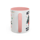 Christmas Accent Coffee Mug, Holiday Gift, Festive Mug, Merry Christmas Cup, Seasonal Beverage Tumbler, Cozy Winter Drinkware