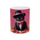 Spooky Cat Mug, Cute Halloween Coffee Cup, Cat Lover Gift, Fall Decor, Fun Kitchenware, Gift for Pet Owners