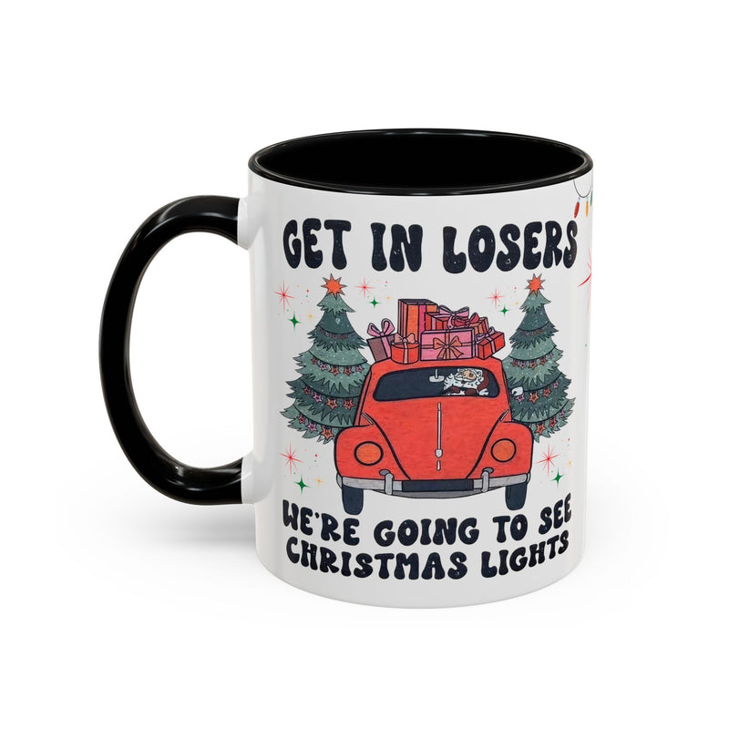 Christmas Accent Coffee Mug, Holiday Gift, Festive Mug, Merry Christmas Cup, Seasonal Beverage Tumbler, Cozy Winter Drinkware