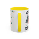 Christmas Accent Coffee Mug, Holiday Gift, Festive Mug, Merry Christmas Cup, Seasonal Beverage Tumbler, Cozy Winter Drinkware