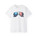 Patriotic Sunglasses Tee – Unisex 4th of July Shirt | American Flag Shades T-Shirt – Independence Day Style | Red White & Cool Tee – USA Sunglasses Graphic Shirt | 4th of July T-Shirt – Patriotic Sunglasses Design | Unisex USA Tee – Stars and Stripes Sunglasses | Freedom Shades Tee – Ultra Cotton Patriotic Shirt | Cool American Tee – Sunglasses and Flag Vibe | Independence Day Shirt – Bold Patriotic Graphic | Star-Spangled Shades Shirt – July 4th Favorite | Patriotic Graphic Tee – Unisex Cotton Comfort |