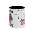 Christmas Accent Coffee Mug, Holiday Gift, Festive Mug, Merry Christmas Cup, Seasonal Beverage Tumbler, Cozy Winter Drinkware