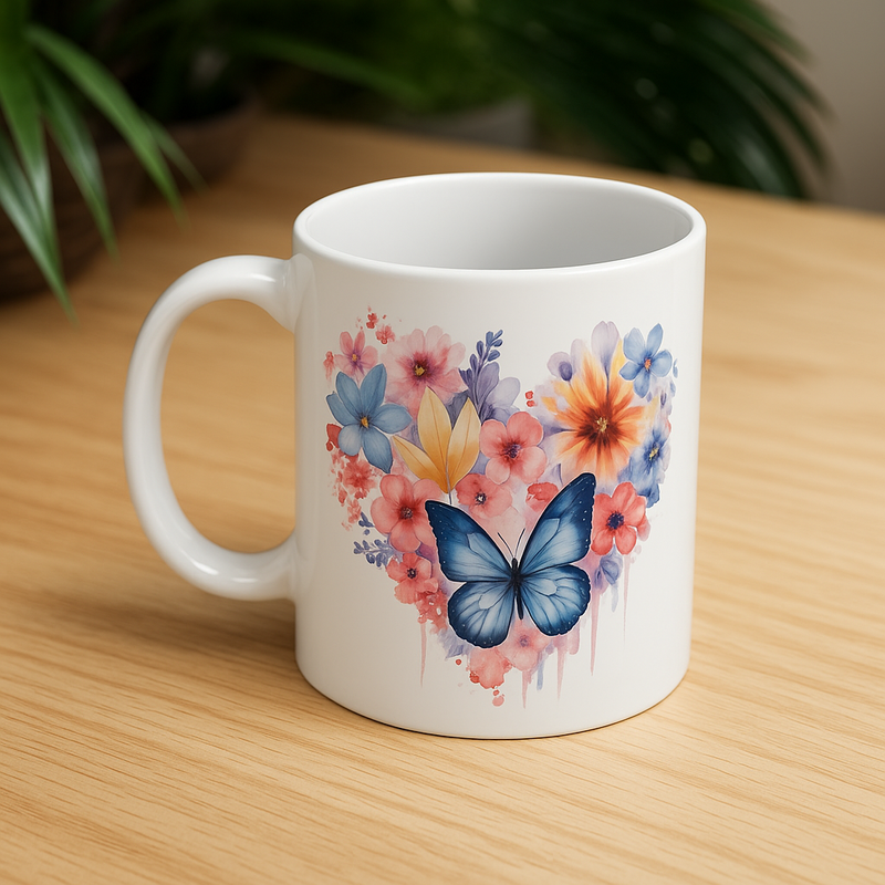 Floral Watercolor Ceramic Mug - 11oz & 15oz